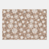 Moderne Rustic Kraft Black White - kerstcadeau Inpakpapier Vel (Voorkant 3)