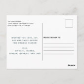 Moderne Rustic Merry-kerstfoto Briefkaart (Achterkant)