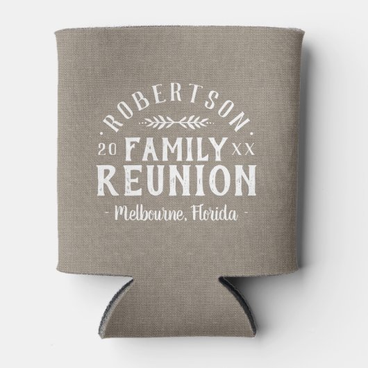 Moderne Rustic persoonlijke gezinshereniging Blikjeskoeler (Voorkant)