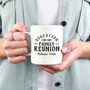 Moderne Rustic persoonlijke gezinshereniging Koffiemok