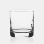 Moderne Rustic persoonlijke gezinshereniging Whisky Glas (Rechts)