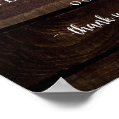 Moderne Rustic, Uitnodiging Voorproefbruiloft Welk Poster (Hoek)