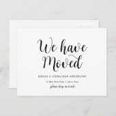 Moderne Rustic, we zijn verhuisd, we richten de aa Briefkaart (Voorkant / Achterkant)