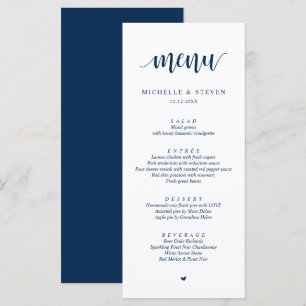 Moderne Rustic Weddenschap-menu Menu