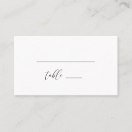 Moderne Rustic Wedding Folded Place Card Plaatskaartje