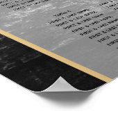 Moderne Rustic Wood Lights Wedding Seating Chart Poster (Hoek)