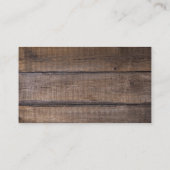 Moderne Rustic Wood Professional, aangepast Visitekaartje (Achterkant)