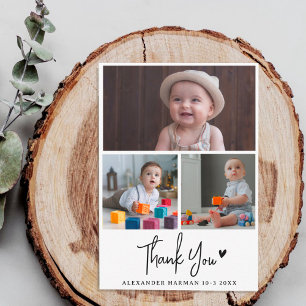 Moderne & Rustieke Baby Shower Bedankt Foto