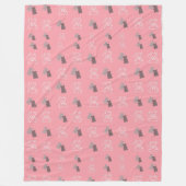 Moderne Rustieke Beer Patroon  Fleece Deken (Voorkant)