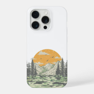 Moderne Rustieke Bergbos iPhone 15 Pro Hoesje