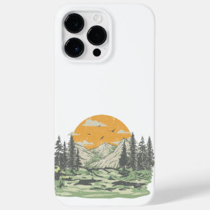 Moderne Rustieke Bergbossen Case-Mate iPhone 14 Pro Max Hoesje