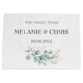 Moderne Rustieke Bloemige Aangepaste Boho Cadeaus  Groot Cadeauzakje (Voorkant)