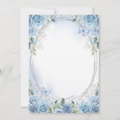 Moderne Rustieke Bloemrijke Quinceanera Uitnodigin Kaart (Achterkant)