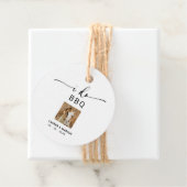 Moderne Rustieke Foto I Do BBQ Bedankjes Labels (In situ)