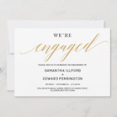 Moderne rustieke gouden typografie lettertype verl kaart (Voorkant)