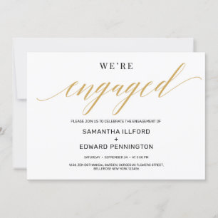 Moderne rustieke gouden typografie lettertype verl kaart