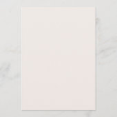 Moderne Rustieke Herfst Boho Bloem Bruiloft Menu (Achterkant)