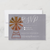 Moderne Rustieke Landelijke Windmolen Steen Kaart (Voorkant)