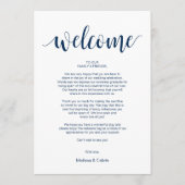 Moderne rustieke, marine, welkom en reisroute Kaar Programma (Voorkant)