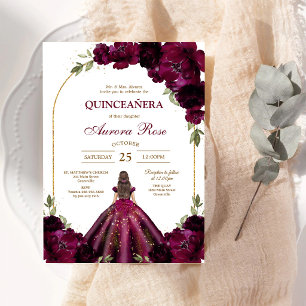 Moderne Rustieke Quinceanera Uitnodiging