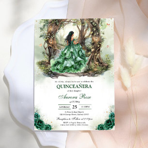 Moderne Rustieke Quinceanera Uitnodiging