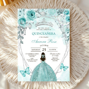 Moderne Rustieke Quinceanera Uitnodiging