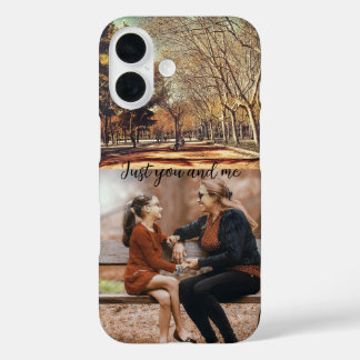 Moderne rustieke stijl fotografie Gepersonaliseerd iPhone 16 Hoesje