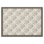 Moderne rustieke tafelkleed neutrale geometrische  (Voorkant (Horizontaal))