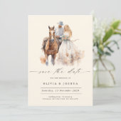 Moderne Rustieke Westerse 'Save the Date' Save The Date (Staand voorkant)