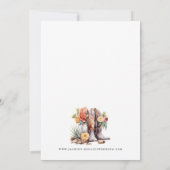 Moderne Rustieke Westerse 'Save the Date' Save The Date (Achterkant)