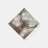 Moderne rustieke winterherten servetten (Hoek)