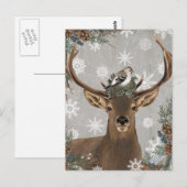 moderne rustige bossen winterherten briefkaart (Voorkant / Achterkant)