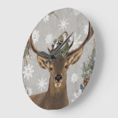 moderne  rustige bossen winterherten grote klok (Hoek)