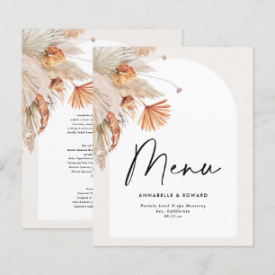Moderne, rustige, botanische pampas-gras bruiloft