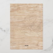 Moderne Rustige kerstboomkaart Folie Feestdagenkaart (Achterkant)