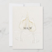 Moderne Rustique Boho Elégant Mariage Invitation (Dos)