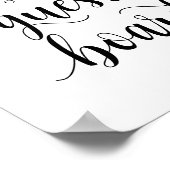 Moderne Rustique Mariage noir Notre affiche de la (Coin)