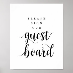 Moderne Rustique Mariage noir Notre affiche de la