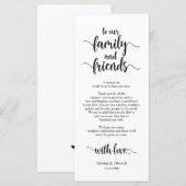 Moderne Rustique, Noir, Cadre Carte de remerciemen (Devant / Derrière)