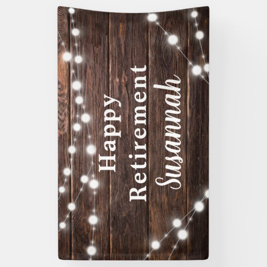 Moderne rustpartij spandoek (Verticaal)