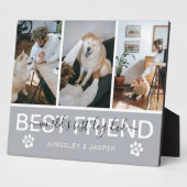 Moderne 's Werelds beste hond-pap' Foto Collage Pl Fotoplaat (Zijkant)