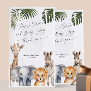 Moderne Safari Dieren Baby Jongen Douche Favoriet  Klein Cadeauzakje
