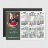Moderne Sage Green 2026 Kalender Foto Magnetisch (Voorkant / Achterkant)