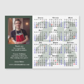 Moderne Sage Green 2026 Kalender Foto Magnetisch (Voorkant)