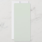 Moderne Sage Green JOY Verticale Foto Kerstmis (Achterkant)