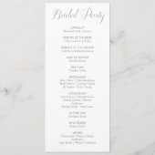 Moderne Sage Green Kalligrafie op wit programma (Achterkant)