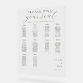 Moderne Sage Green trouwkaarten Acryl Bord (Hoek)