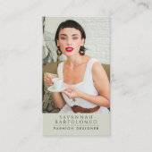 Moderne Sage Professionele Bedrijfsfoto Visitekaartje (Voorkant)