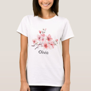 Moderne Sakura Lente bloesem meisjesachtig geperso T-shirt