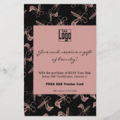 Moderne Salon Cadeaubon Promotie Flyer (Voorkant)